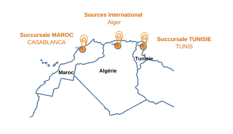 carte de nos implantations en Afrique